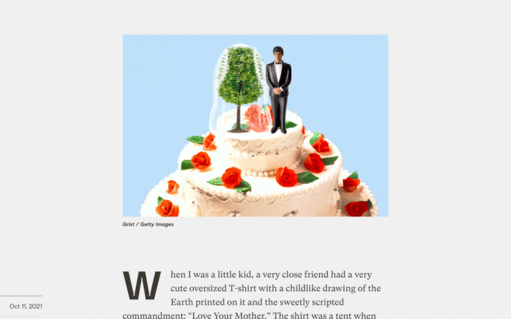 Grist wedding cake image