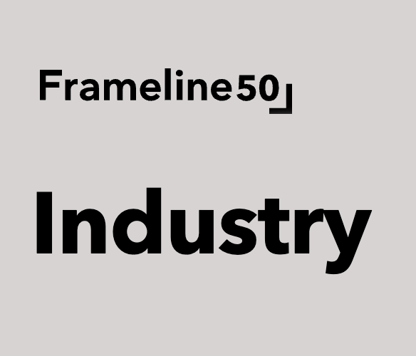 Frameline Logo and the word "Industry"