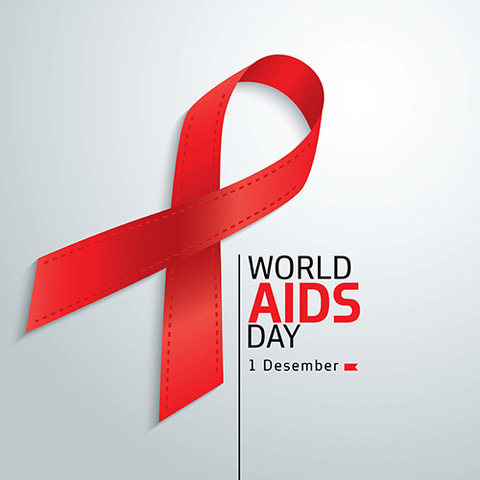 World Aids Day Red Ribbon